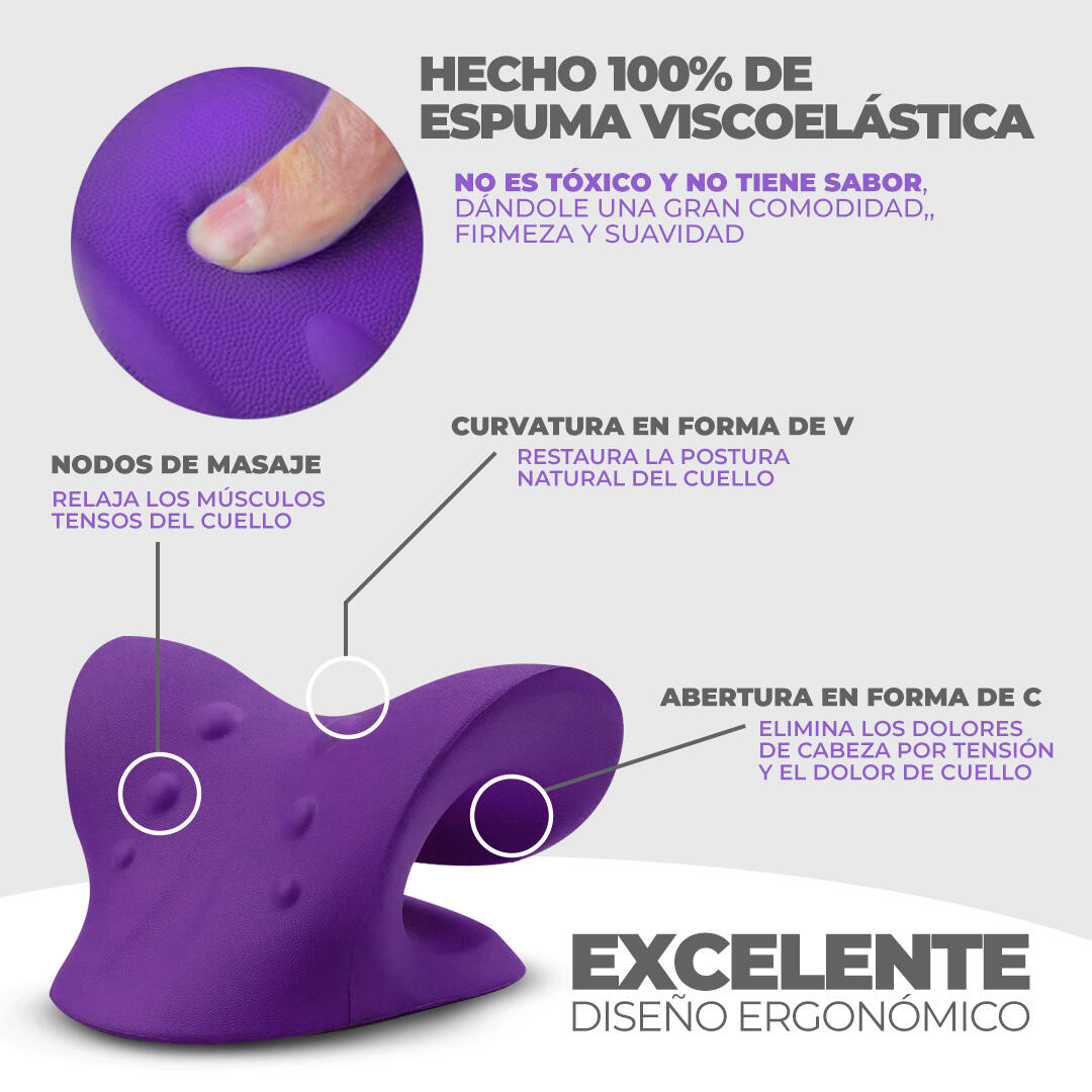 Almohada Quiropráctica de Tracción Cervical